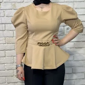 شومیز کتی کمر کارتیه کد 8288